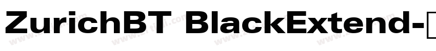 ZurichBT BlackExtend字体转换